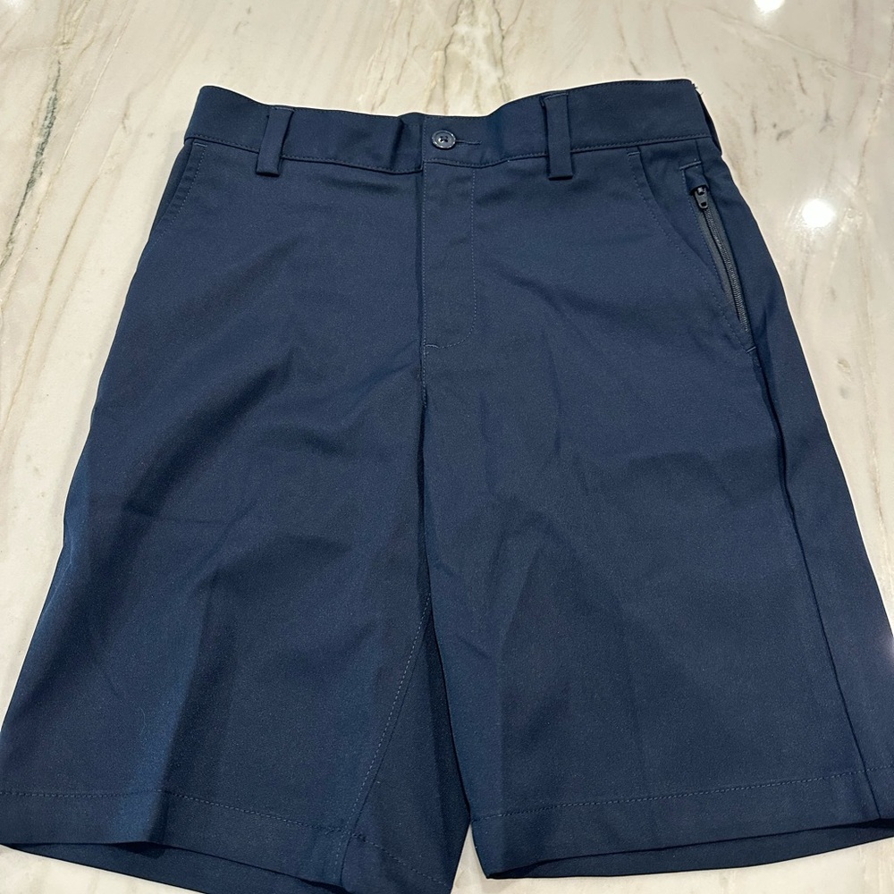 Lands' End Blue Flat Front Shorts with Tailored Fit -New in Package